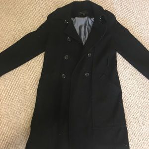 BCBGMaxAzria MEDIUM Black Pea Coat